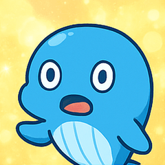 [LINEスタンプ] キラキラしっぽのクジラ@SFW