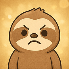 [LINEスタンプ] キラキラだけど動かぬナマケモノ@SFW