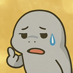 [LINEスタンプ] キラキラぷかぷかマナティー@SFW