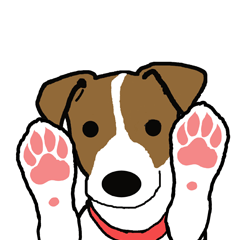 [LINEスタンプ] ハート柄のジャックラッセルテリア2