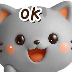 [LINEスタンプ] ちびアメ☆3D【どアップ】