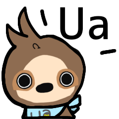[LINEスタンプ] ナマケモノのUaのスタンプ その1