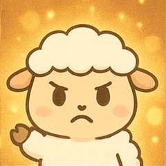 [LINEスタンプ] キラキラモコモコひつじ@SFW