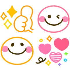 [LINEスタンプ] 手書きでか文字♡シンプル可愛いスタンプ