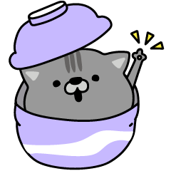 [LINEスタンプ] にゃむ猫ちゃぽ挨拶気軽に送れる 