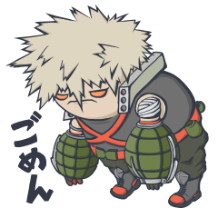 [LINEスタンプ] ヒロアカもちもちスタンプ②
