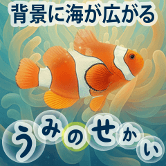 [LINEスタンプ] 背景に海が広がる✨海の世界---SeaWorld---