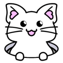 [LINEスタンプ] 動くしろねこ 福ちゃん2
